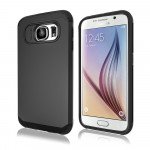 Wholesale Samsung Galaxy S6 Slim Fit Armor Hybrid Case (Black)